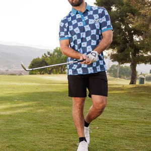 เสื้อโปโลสำหรับผู้ชายเสื้อกอล์ฟผ้าโพลีเอสเตอร์พิมพ์ลายแห้งเร็วเสื้อกอล์ฟพิมพ์ลายโลโก้ - Product Image 3