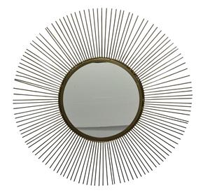 Espejo Decorativo de Hierro Antiguo Elegante y Estilizado, Diseño Intrincado de Alambre de Cobre, Decoración de Hogar de Lujo, Estilo Art Deco, 1 Pieza - Product Image 3