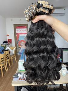 Vague naturelle pour Curl Wave 30 pouces de longueur étirée Remy Virgin Vietnamien Tape Extensions de cheveux humains Kinky Curly Vente en gros - Product Image 6