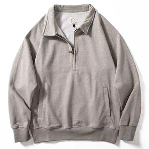 Sudadera Personalizada con Cierre de Cremallera y Cuello Solapa, Mezcla de Polialgodón, Lisa - Product Image 5