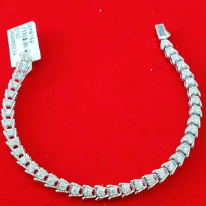 สร้อยข้อมือเพชรโมอิสสีเงินแท้925ชิ้นพร้อม VVS1อัญมณีฮิปฮอปเครื่องประดับแฟชั่นสำหรับสุภาพสตรี - Product Image 1