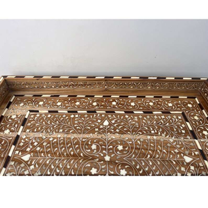 Bone Inlay Decorative Tray Modern Antique Handmade Kitchen Serving Tray - Product Image 3
