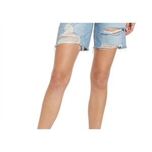 กางเกงยีนส์ขาสั้นทรงวินเทจ Lovers + Friends Devon '90S เอวสูง สีบอร์ดวอล์ค ลุคสตรีทแวร์ Y2K พิมพ์ลาย เอวต่ำ - Product Image 3