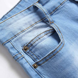 Pantalons en jean pour hommes à prix avantageux, de haute qualité, lavés, décontractés, pantalons en jean pour hommes, couleur unie, best-seller - Product Image 3
