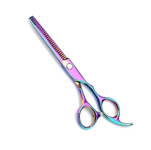 Ciseaux amincissants de cheveux Ciseaux de salon de coupe enduits de couleur de titane - Product Image 2