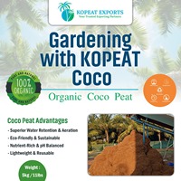 Bloc de tourbe de coco 5 kg à faible teneur en EC, substrat de coco tamponné, écologique, certifié ISO pour semis, horticulture et agriculture biologique