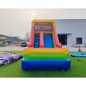 Small <b>Inflatable</b> Dry <b>Slide</b> PVC Material Kids Blow Up <b>Water</b> <b>Slide</b> Combo Compact Indoor Outdoor Jumping Bouncer Playground - Product Image 3