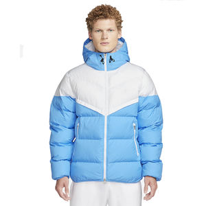 Veste matelassée de nouveau design pour homme, veste matelassée de couleur bleue et blanche avec taille et design personnalisés - Product Image 1