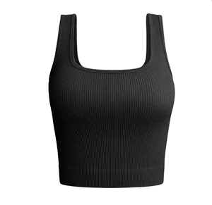 Gran oferta, camiseta sin mangas de entrenamiento sin costuras de verano para mujer, acolchado para Yoga sujetador, gimnasio, espalda cruzada, estampado informal, Jersey de encaje sin mangas con cuentas Plus - Product Image 1