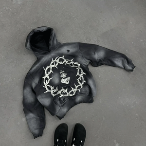 Vente en gros, sweat à capuche 100% coton grande taille vierge par sublimation, streetwear, sweats à capuche unisexes personnalisés, pulls à capuche à vendre - Product Image 4