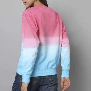 Sudaderas Extra Grandes con Cuello Redondo para Mujer, Manga Larga, Algodón Terry, Lavado Ácido, Estampadas, Ropa de Otoño/Invierno con Logotipo Frontal - Product Image 2