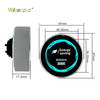 Wisecoco Pantalla OLED de 1.4 Pulgadas con Resolución de 466*466, Perilla Codificadora AMOLED, Pantalla UART Inalámbrica, Control Inteligente, Perilla Táctil Inteligente