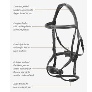 Brida Ecuestre de Lujo Internacional KGN, la Más Vendida, Personalizable, de Cuero, Cómoda y Duradera, Equipo de Carreras, Caballo Indio - Product Image 4