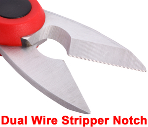 Tijeras de electricista de alta precisión de 150mm, cuchillas de acero inoxidable, muesca Pelacables de 50 mm cuadrados, proveedor de Taiwán, OEM y ODM - Product Image 3