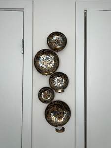 Candelabro de Pared de 3 Niveles con Mosaico de Vidrio de Lujo, Portavelas Bohemio para Decoración de Hogar, Spa, Hotel, Bodas - Product Image 5