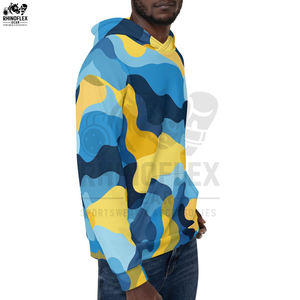 Sudadera con Capucha de Camuflaje de Alta Calidad, Estilo Pullover Personalizado, Básica, Mezcla de Algodón, Ropa Urbana, Sudaderas con Capucha de Camuflaje para Hombre - Product Image 5