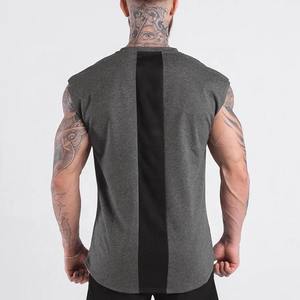 เสื้อกล้ามฟิตเนสแฟชั่นสำหรับผู้ชายเสื้อกล้ามคอตตอนแบบกำหนดเองได้ - Product Image 6