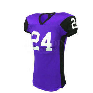 Uniforme de Fútbol Americano de Diferentes Estilos y Colores Lisos, Impresión por Transferencia de Calor, Transpirable, de Secado Rápido, Manga Corta - Product Image 2