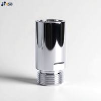 Robinet anti-retour double mini en laiton certifié sans plomb, à faible teneur en plomb, avec raccord femelle et mâle pour tuyau de douche et douchette bidet