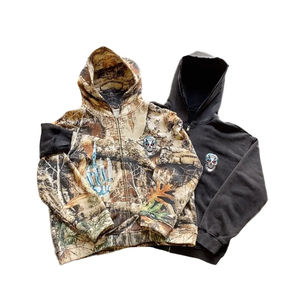 Fabricantes de Sudaderas con Capucha Corta con Cremallera, Estampado de Camuflaje Real Tree, Personalizadas, Extra Grandes, con Pedrería - Product Image 3