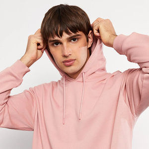 Pull 100% coton de haute qualité sweats à capuche thermiques imprimés avec logo personnalisé pour hommes sweat à capuche vierge uni d'hiver avec pull - Product Image 4