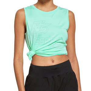 Vêtements d'entraînement de qualité supérieure femmes débardeur léger femmes débardeur sans manches femmes débardeur - Product Image 3