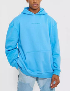 Sweats à capuche graphiques surdimensionnés avec logo personnalisé de meilleure qualité pour hommes 480 GSM polaire lourde brossée 100% coton - Product Image 3