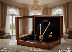 Pendentif élégant de bijoux de temple pour les femmes pendentif traditionnel indien plaqué or idéal pour les festivals, les mariages et les cadeaux - Product Image 4