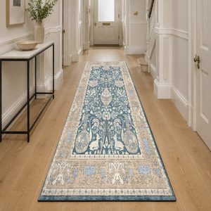 <b>RUGS</b> DEPOT LXDP-0173 Wholesale Grey Silver Traditional Medallion Digital Printed Machine Washable Chenille Area <b>Rug</b> <b>Non</b> <b>Slip</b> - Product Image 5