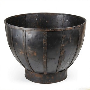 RusticFlare Round Firepit Bowl en aspecto de hierro desgastado Firepit Bowl para jardín al aire libre Patio Calefacción Camping y uso de decoración - Product Image 2