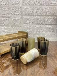 Juego de vasos de cuerno de copas de cuerno natural hechos a mano para vasos de bebida de estilo vikingo Ale Mead para decoración de Bar de Artisan Craft - Product Image 2