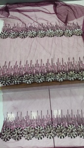 Tissu de broderie de ruban de concepteur à forte demande pour la fabrication de vêtements pour enfants disponibles à la vente depuis l'Inde - Product Image 2