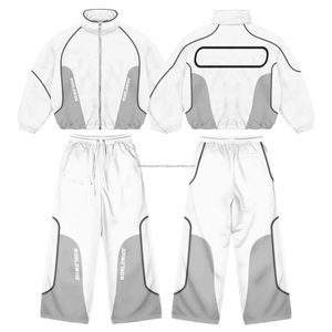 Conjunto Deportivo de Dos Piezas para Hombre, Chaqueta Cortavientos y Pantalones Jogger, Personalizado OEM, Poliéster y Nailon con Cierre, Modelo 2026 para Chicos - Product Image 6