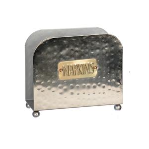 Boîte à mouchoirs rectangulaire en ABS faite à la main de luxe en acier inoxydable plaqué noir étanche accessoires décoratifs pour la maison pour le stockage des repas - Product Image 3