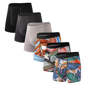 Boxers d'été respirants de haute qualité pour hommes, personnalisables par sublimation, en Spandex/Coton, style Hip Hop avec cordon de serrage - Product Image 1