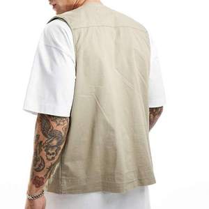 Chaleco DE SEGURIDAD transpirable con cremallera completa para verano, chaleco de carga para hombre de longitud Regular de secado rápido para exteriores - Product Image 2