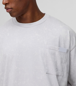 เซ็ตเสื้อยืด2ชิ้นสำหรับผู้ชายผ้าฝ้ายแขนสั้นลำลองคอลูกเรือออกแบบได้ตามที่ต้องการน้ำหนักเบา220กรัม - Product Image 3