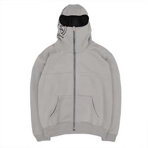 Sweat à capuche streetwear imprimé avec logo personnalisé, masque intégré, manches longues, pour homme - Product Image 5