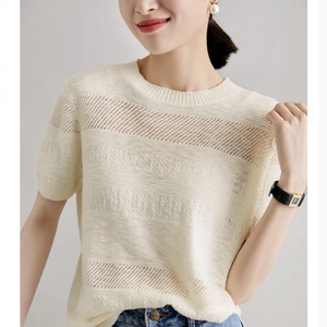 OEM logotipo personalizado en relieve Jacquard textura suave piel agradable cuello seco suéter de talla grande de punto con temperamento - Product Image 5