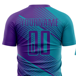 เสื้อกีฬาเสื้อเจอร์ซีย์ฟุตบอลสไตล์ใหม่100% ออกแบบได้ด้วยตัวเองระบายอากาศได้ดี - Product Image 3