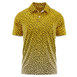 Polo de golf de rendimiento para hombre, transpirable, ligero, mezcla de poliéster/algodón con bordado personalizado e impresión - Product Image 2