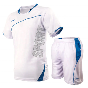 Ensemble de maillot de football vert lime pour homme, manches courtes, col rond, tissu respirant, imprimé sportif, short noir, vêtements de sport pour adulte - Product Image 4