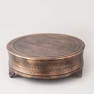 Chowki en bronze antique fabriqué en aluminium durable - Product Image 1