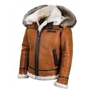 Breathable Winter Warm <b>Men</b> Leather <b>Fur</b> <b>Jacket</b> Casual Wear <b>Men</b> Leather <b>Fur</b> <b>Jacket</b> In Reasonable Price - Product Image 1