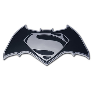 Hanwell - Placa Decorativa Metálica Cromada de Superman de DC Comics, Reutilizable, Adhesivo de Espuma 3M Resistente a la Pintura, para Vehículos - Product Image 1