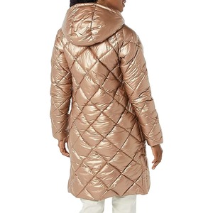 Abrigo Largo Acolchado de Invierno para Mujer, Diseño Personalizado de Alta Calidad, con Capucha, Manga Larga, Material de Poliéster, MOQ Bajo, Personalizable - Product Image 2