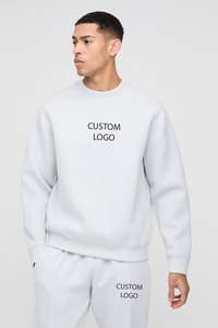 ชุดวอร์มสเวตเชิ้ตคอปักพลอยเทียมน้ำหนักเบาใส่ได้ทั้งชายและหญิงชุดวอร์มหน้าหนาวสีเทาสีเทา - Product Image 2