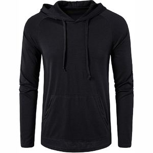 เสื้อฮู้ดแบบสวมหัวสำหรับผู้ชายสีทึบ2025ใหม่ - Product Image 4