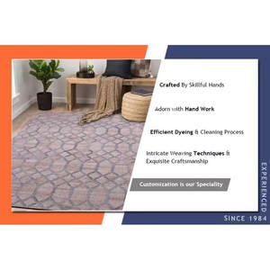 Tapis tissé à plat en coton de couleur personnalisée dernier cri tapis Dhurrie fabriqué à la main pour la décoration correspondant aux commandes au détail ou à l'approvisionnement à l'exportation - Product Image 4