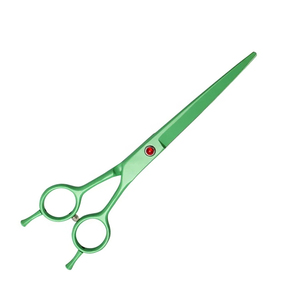 กรรไกรตัดแต่งขนสัตว์เลี้ยงสำหรับมืออาชีพกรรไกรตัดแต่งขนสัตว์เลี้ยงขนาด7นิ้วทำจากไทเทเนียมสีนกแก้วเยอรมัน - Product Image 2